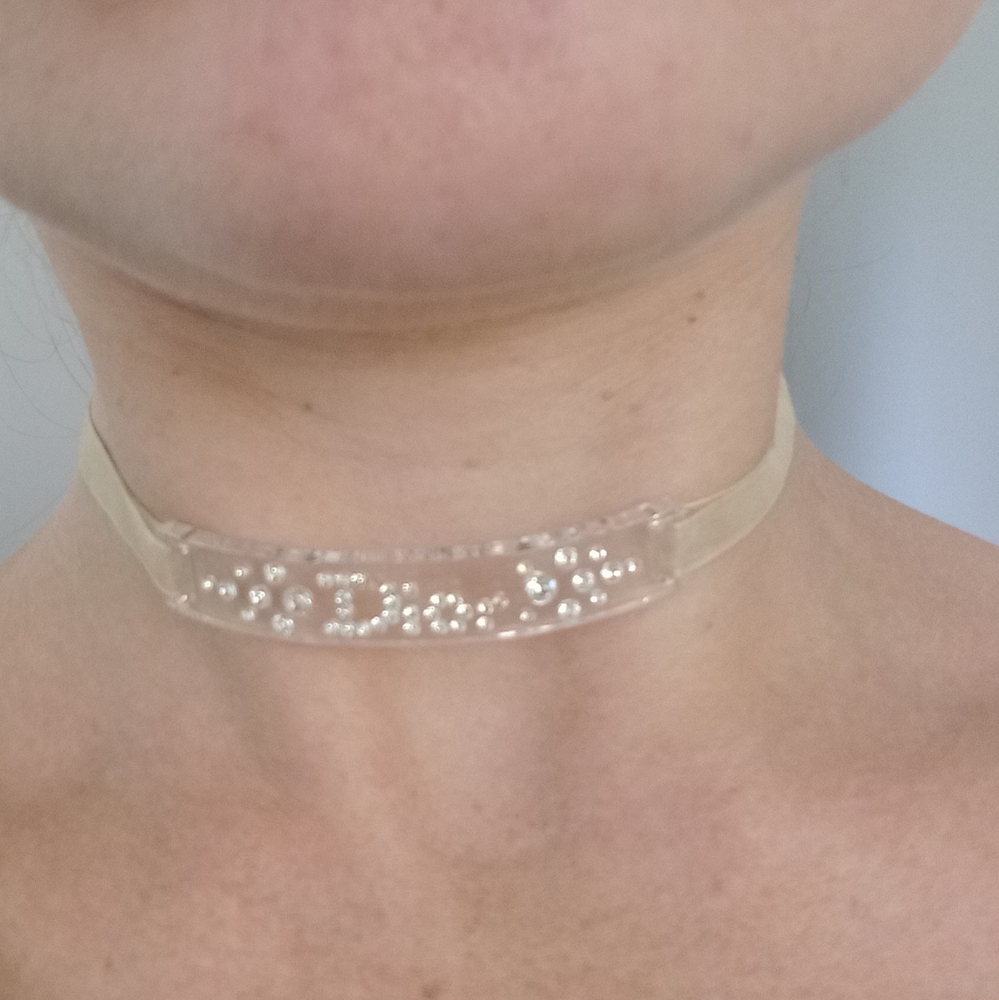 Dior Clear Rhinestone Choker - Picture 2 of 9